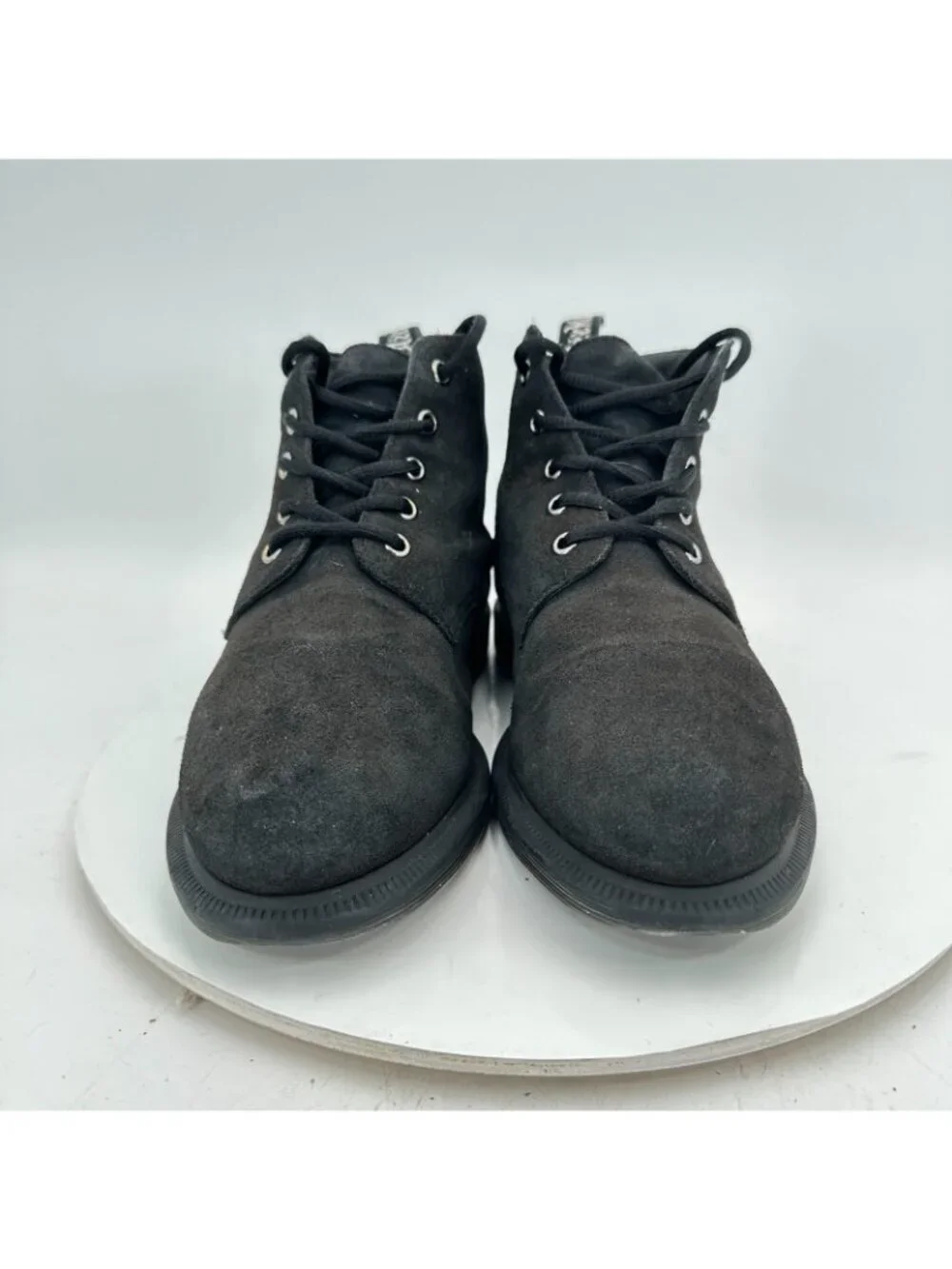 Dr. Martens Emmeline Women Size 9 Black Smooth Leather Lace Up Ankle Boot